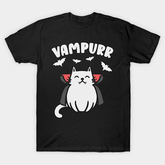 Cat Owners Animal Lovers Halloween Vampire Cats T-Shirt by Tom´s TeeStore